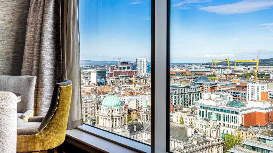 View from the Grand Central Hotel across Belfast