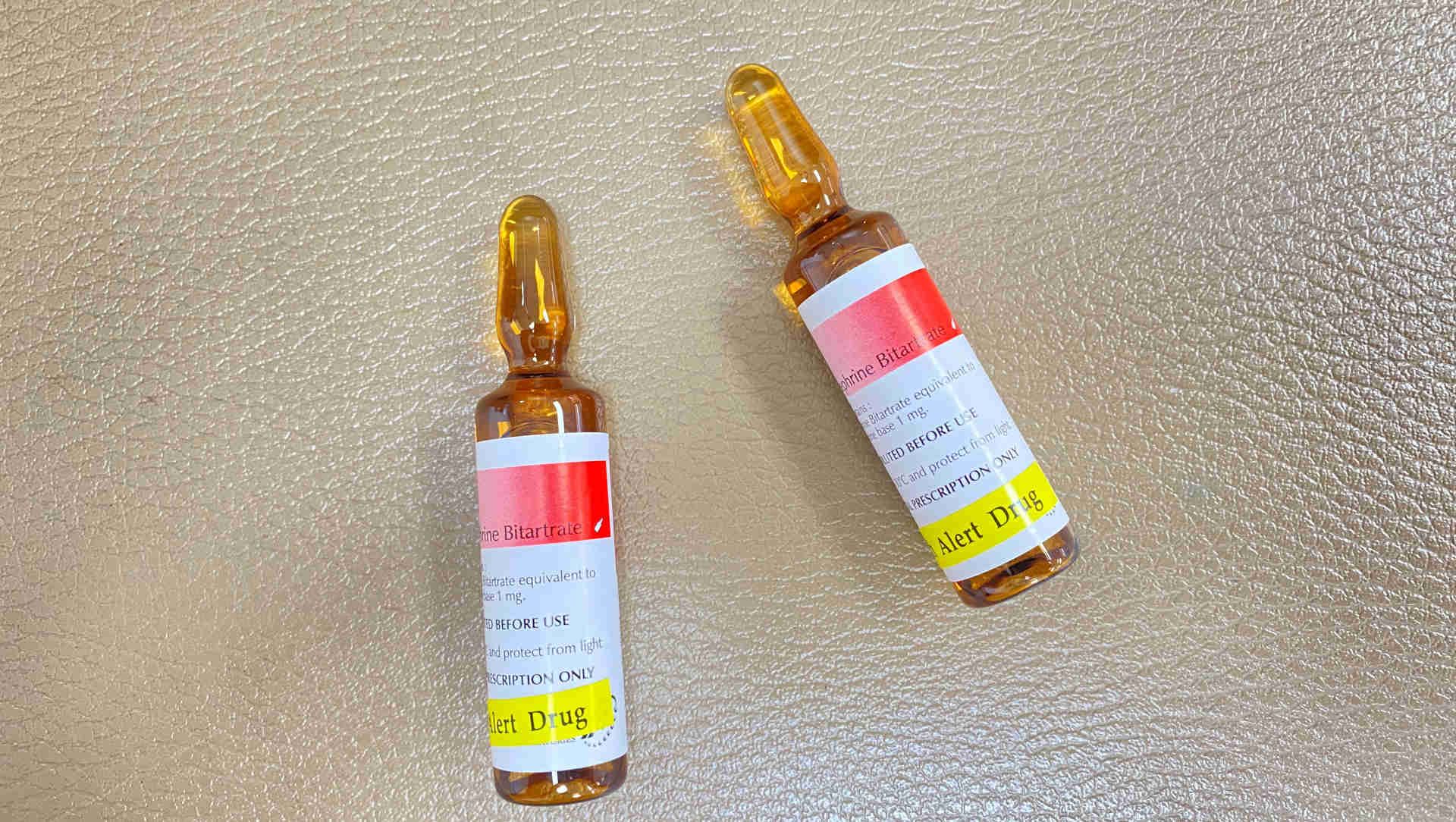 Noradrenaline ampoules