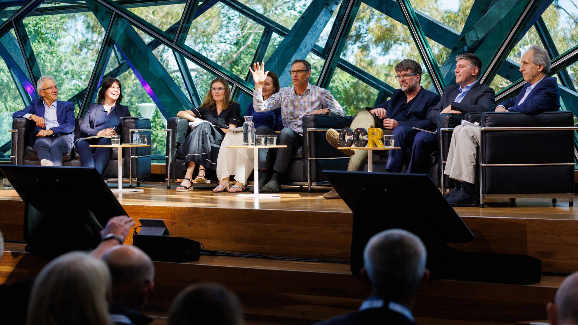 Paul Young asks a question at CCR Down Under